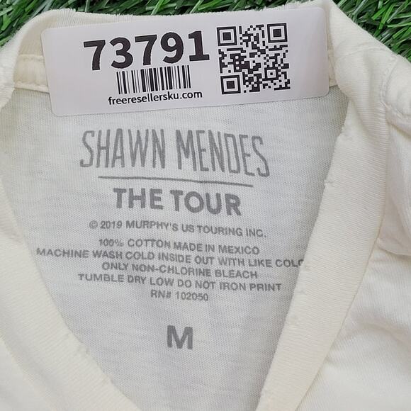 Shawn-Mendes Shirt Womens Medium 19x27 White - Picture 8 of 12